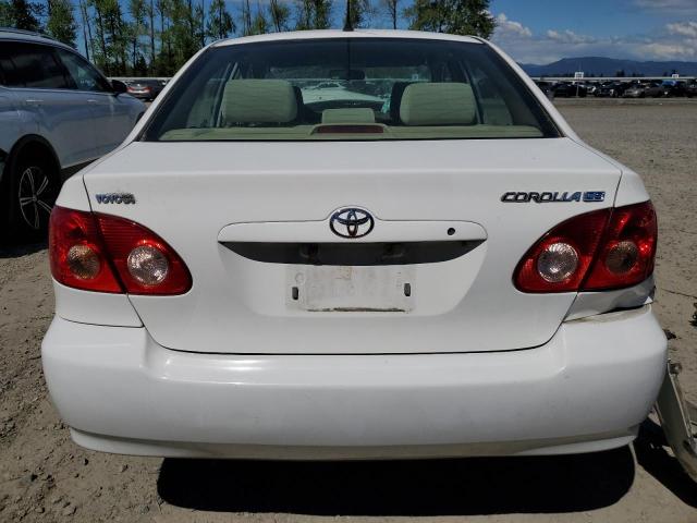 1NXBR32E28Z970702 - 2008 TOYOTA COROLLA CE WHITE photo 6