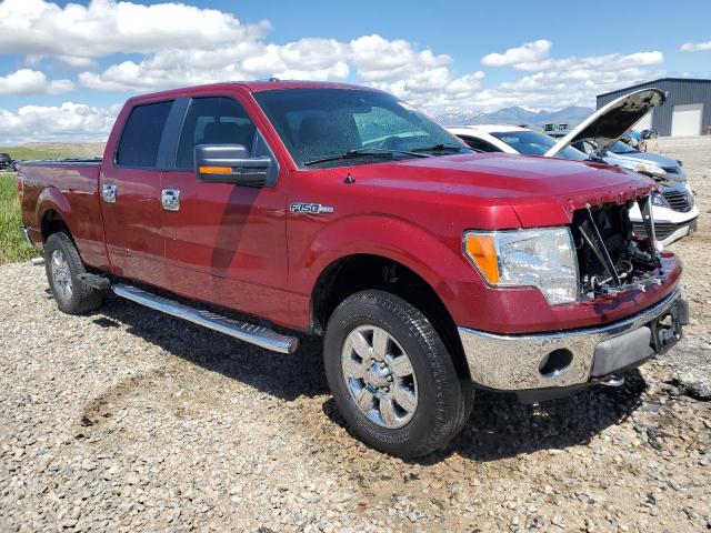 1FTFW1EF5DKE17278 - 2013 FORD F150 SUPERCREW RED photo 4