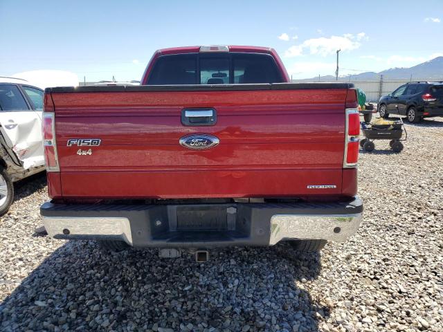 1FTFW1EF5DKE17278 - 2013 FORD F150 SUPERCREW RED photo 6