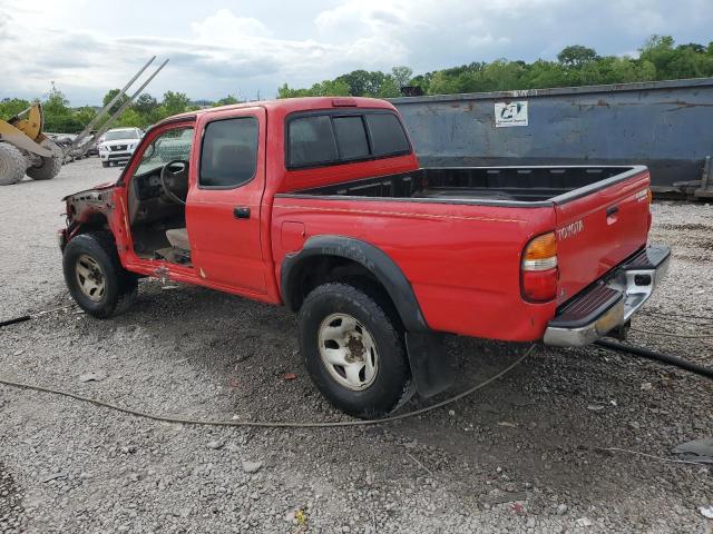 5TEGN92N34Z368577 - 2004 TOYOTA TACOMA DOUBLE CAB PRERUNNER RED photo 2