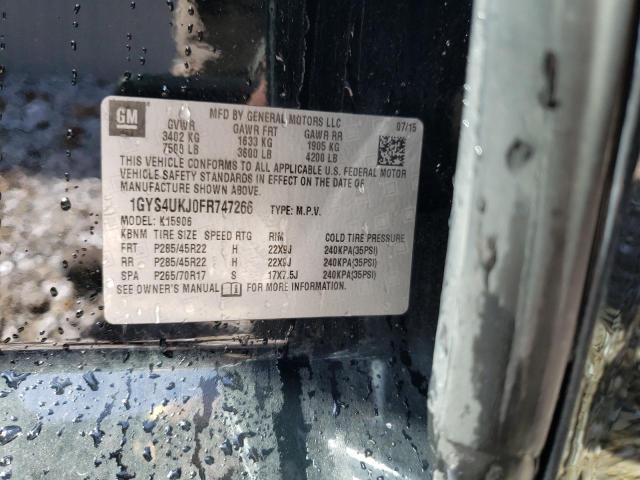 1GYS4UKJ0FR747266 - 2015 CADILLAC ESCALADE ESV PLATINUM Qara foto 13