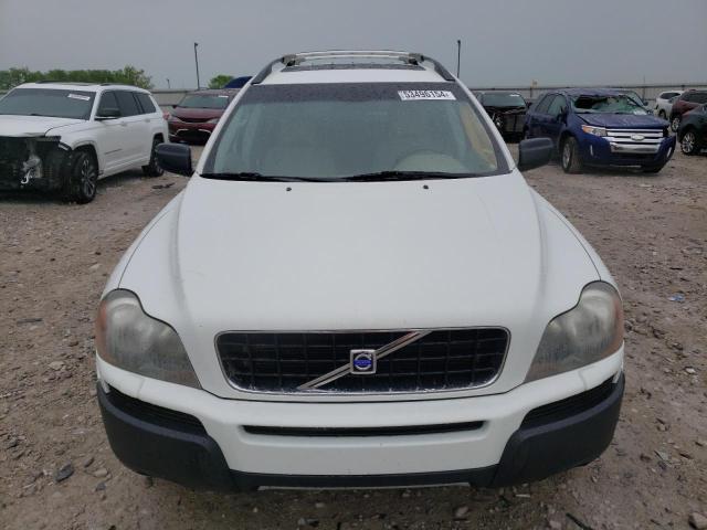 YV1CM59H041103341 - 2004 VOLVO XC90 WHITE photo 5