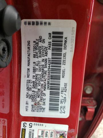 1NXBR30E68Z944297 - 2008 TOYOTA COROLLA CE RED photo 12