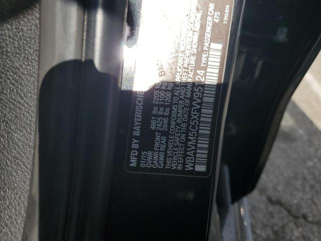 WBAVM5C5XFVV95124 - 2015 BMW X1 XDRIVE35I BLACK photo 13