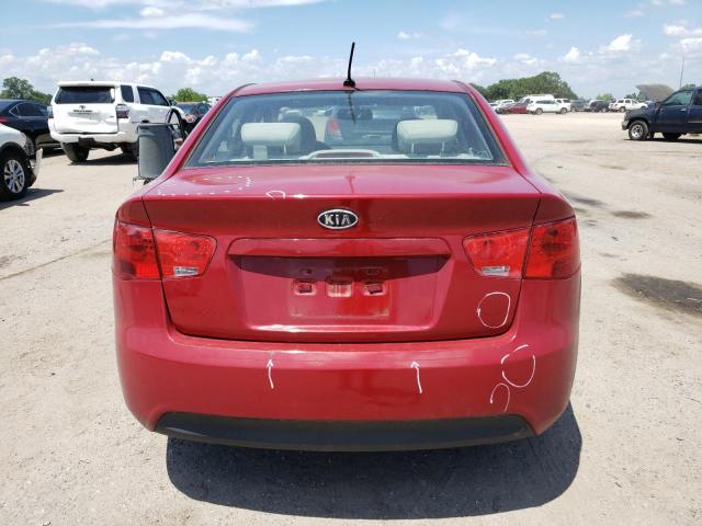 KNAFU4A28D5702918 - 2013 KIA FORTE EX RED photo 6