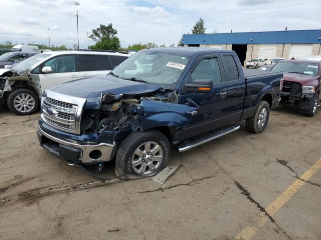 1FTFX1EF3EKF89615 - 2014 FORD F150 SUPER CAB BLUE photo 1