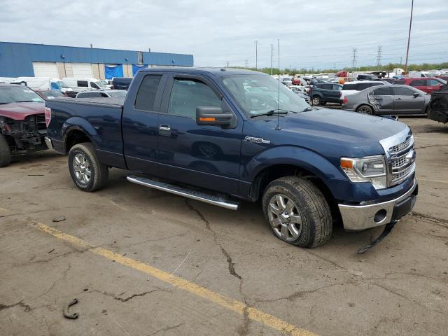 1FTFX1EF3EKF89615 - 2014 FORD F150 SUPER CAB BLUE photo 4