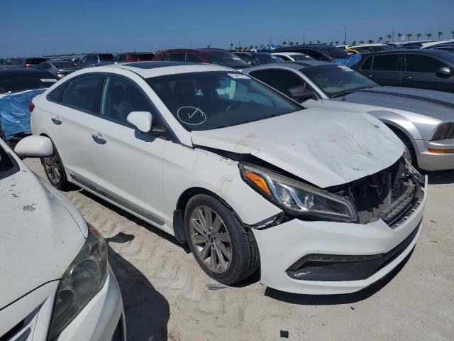 5NPE34AF4HH508400 - 2017 HYUNDAI SONATA SPORT WHITE photo 4