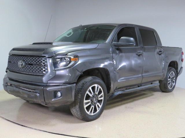 5TFDY5F18KX847382 - 2019 TOYOTA TUNDRA CREWMAX SR5 GRAY photo 2