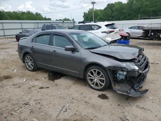 3FAHP0HG6BR207002 - 2011 FORD FUSION SE GRAY photo 4