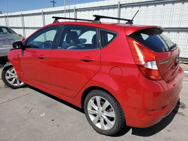 KMHCU5AE6CU015085 - 2012 HYUNDAI ACCENT GLS RED photo 2