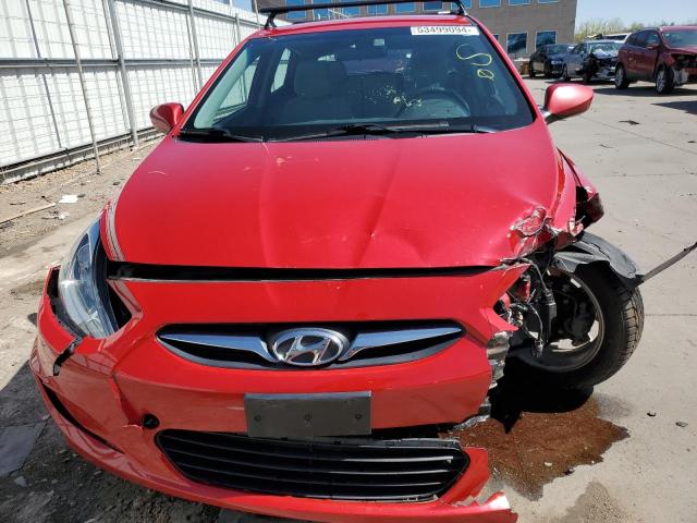 KMHCU5AE6CU015085 - 2012 HYUNDAI ACCENT GLS RED photo 5