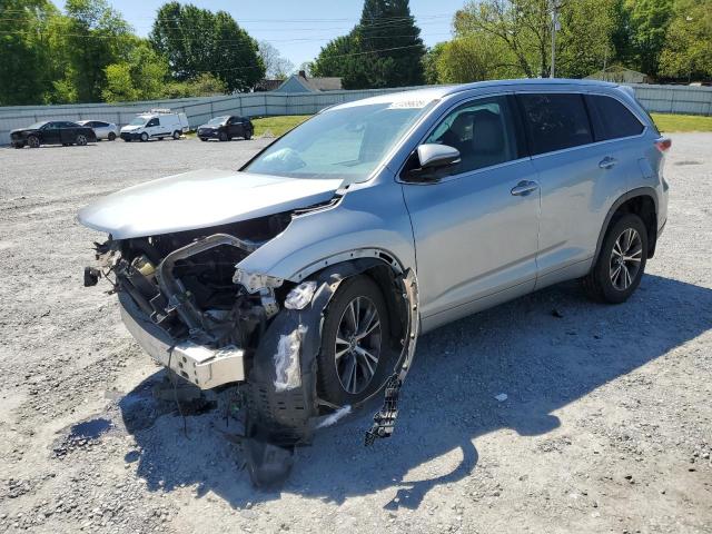 5TDJKRFH1GS304526 - 2016 TOYOTA HIGHLANDER XLE SILVER photo 1