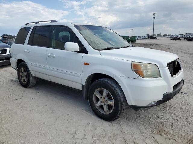 5FNYF28637B021457 - 2007 HONDA PILOT EXL WHITE photo 4