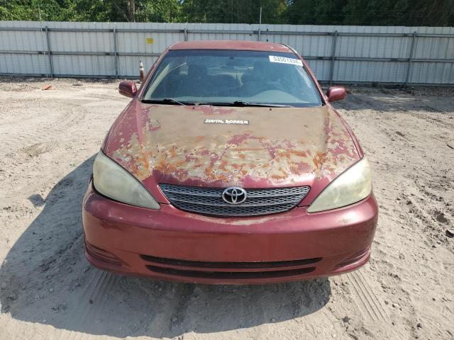 4T1BE32K03U227479 - 2003 TOYOTA CAMRY LE RED photo 5