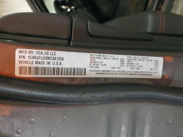 1C4RJFLG8MC881356 - 2021 JEEP GRAND CHER TRAILHAWK 灰色 照片 14