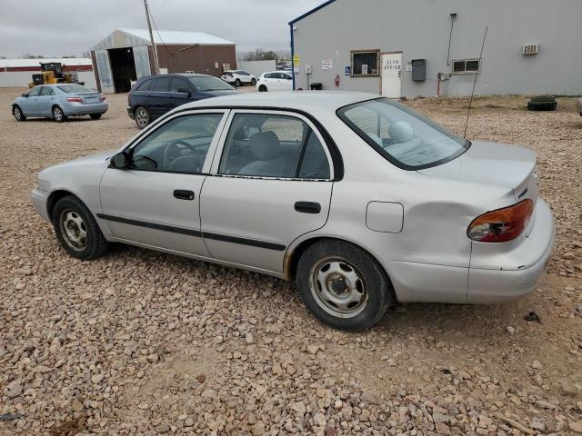 1Y1SK528XYZ427899 - 2000 CHEVROLET GEO PRIZM BASE SILVER photo 2
