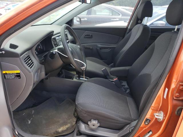 KNADE223996576103 - 2009 KIA RIO BASE ORANGE photo 7