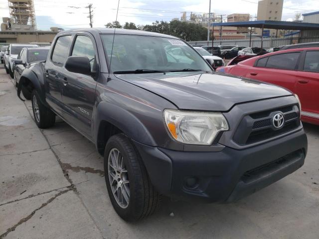 5TFJX4CN8EX041490 - 2014 TOYOTA TACOMA DOUBLE CAB GRAY photo 1