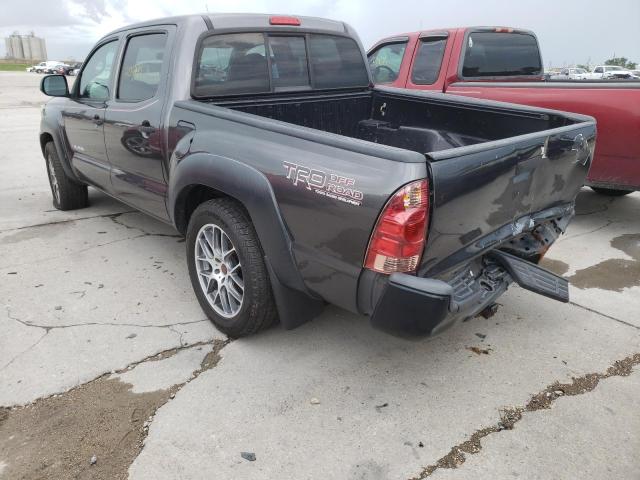 5TFJX4CN8EX041490 - 2014 TOYOTA TACOMA DOUBLE CAB GRAY photo 3