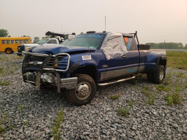 1GCJC39193E162645 - 2003 CHEVROLET SILVERADO C3500 BLUE photo 1