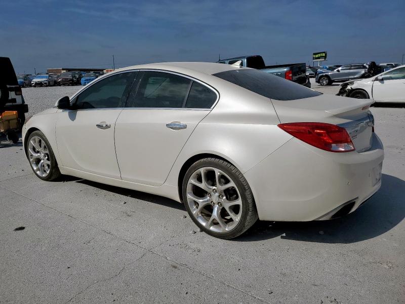 2G4GV5GV1C9104839 - 2012 BUICK REGAL GS WHITE photo 2
