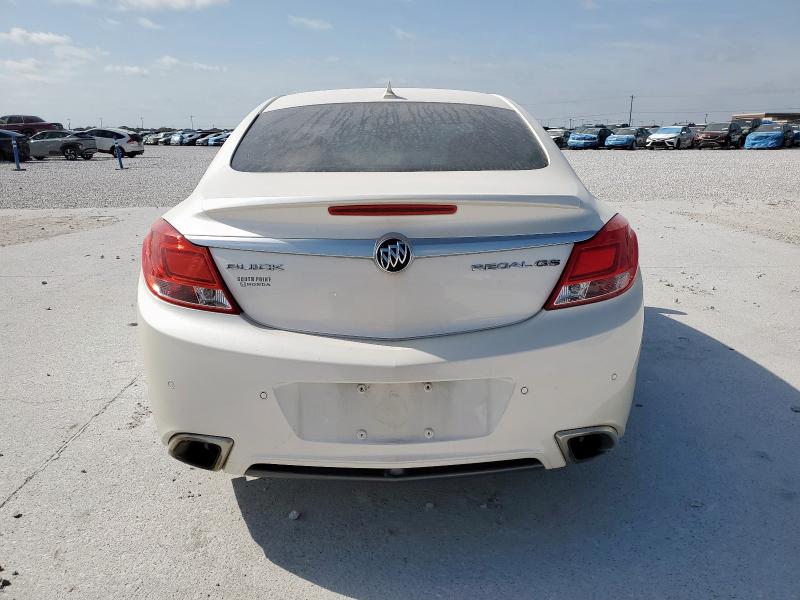 2G4GV5GV1C9104839 - 2012 BUICK REGAL GS WHITE photo 6