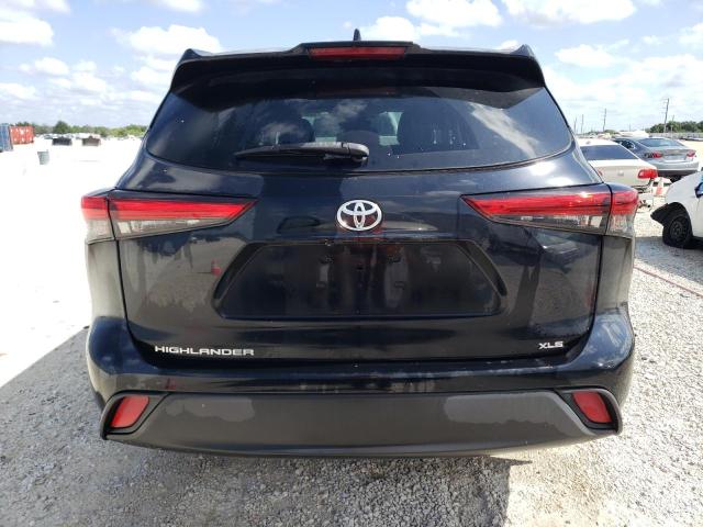 5TDGZRAH7MS057506 - 2021 TOYOTA HIGHLANDER XLE BLACK photo 6