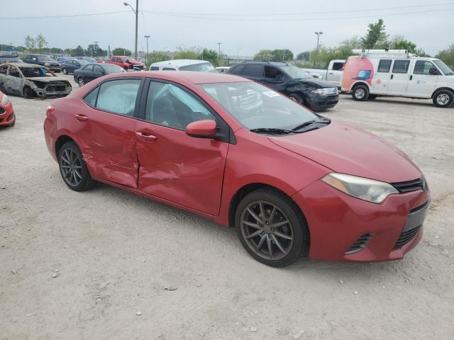 2T1BURHEXFC382456 - 2015 TOYOTA COROLLA L RED photo 4