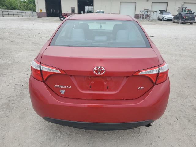 2T1BURHEXFC382456 - 2015 TOYOTA COROLLA L RED photo 6