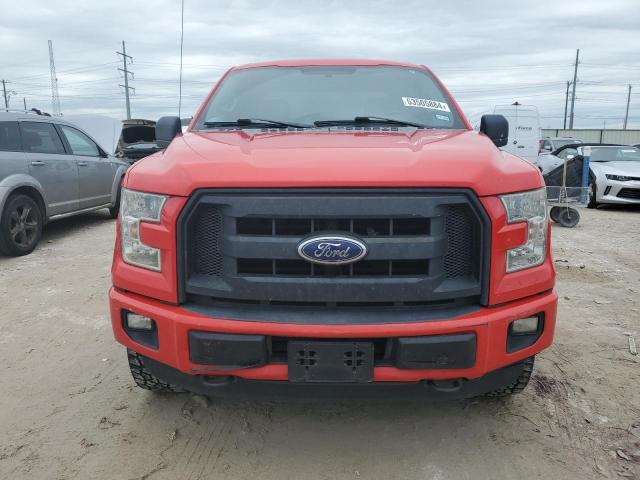 1FTEX1EP0GKE10664 - 2016 FORD F150 SUPER CAB RED photo 5