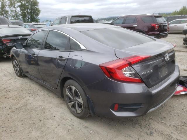 19XFC2F62KE206407 - 2019 HONDA CIVIC LX GRAY photo 2