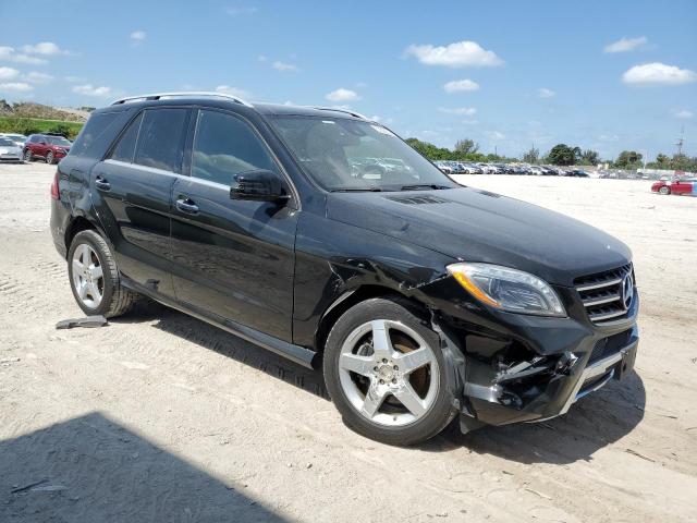4JGDA5HB3FA574379 - 2015 MERCEDES-BENZ ML 350 4MATIC BLACK photo 4