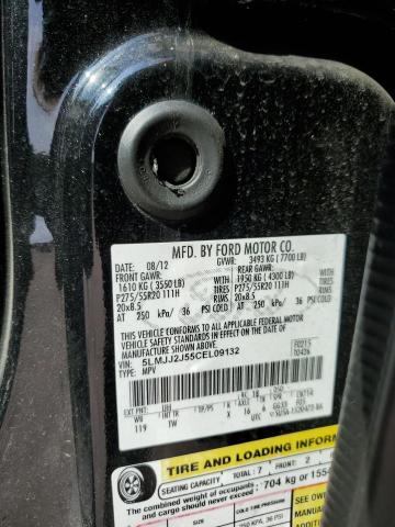 5LMJJ2J55CEL09132 - 2012 LINCOLN NAVIGATOR შავი ფოტო 14