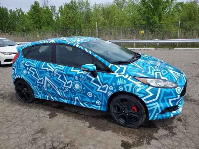 3FADP4GX1HM150138 - 2017 FORD FIESTA ST BLUE photo 4