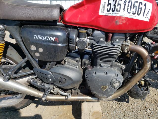 SMTD21HF1GT752441 - 2016 TRIUMPH CAR MOTORCYCLE 1200 R RED photo 7
