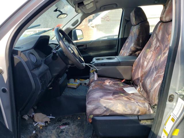 5TFCY5F19EX016408 - 2014 TOYOTA TUNDRA DOUBLE CAB SR/SR5 SILVER photo 7