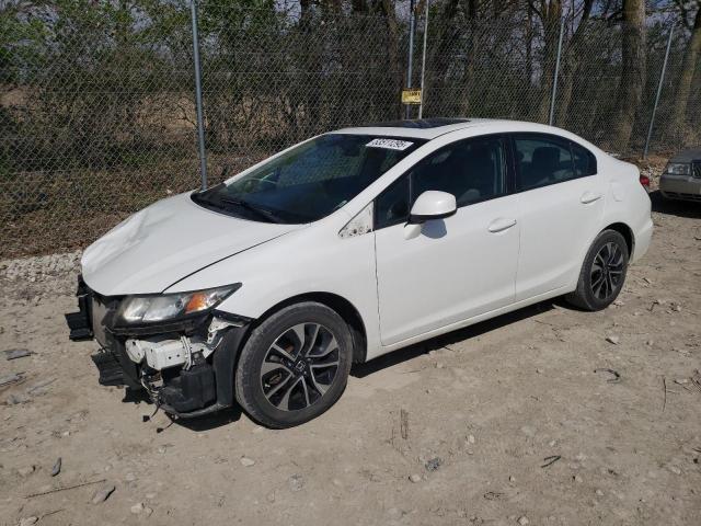 19XFB2F99DE078859 - 2013 HONDA CIVIC EXL WHITE photo 1