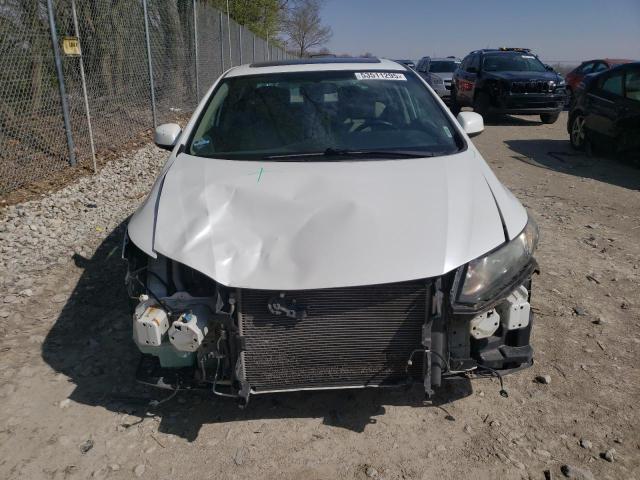 19XFB2F99DE078859 - 2013 HONDA CIVIC EXL WHITE photo 5