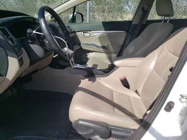 19XFB2F99DE078859 - 2013 HONDA CIVIC EXL WHITE photo 7
