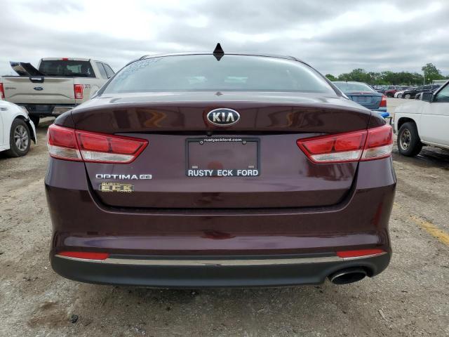 5XXGT4L37JG229889 - 2018 KIA OPTIMA LX BURGUNDY photo 6