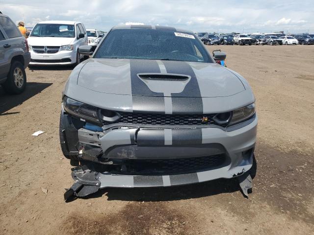 2C3CDXGJ3KH519538 - 2019 DODGE CHARGER SCAT PACK GRAY photo 5