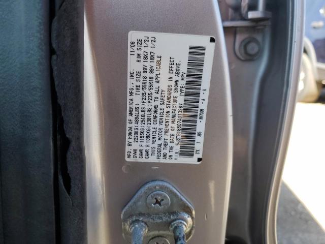 5J8TB18507A013267 - 2007 ACURA RDX TECHNOLOGY SILVER photo 12