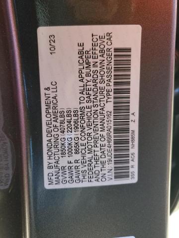 19UDE4H66RA015162 - 2024 ACURA INTEGRA A-SPEC TECH CHARCOAL photo 12