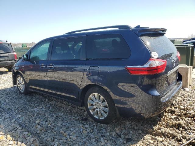 5TDDZ3DC2LS231982 - 2020 TOYOTA SIENNA XLE BLUE photo 2