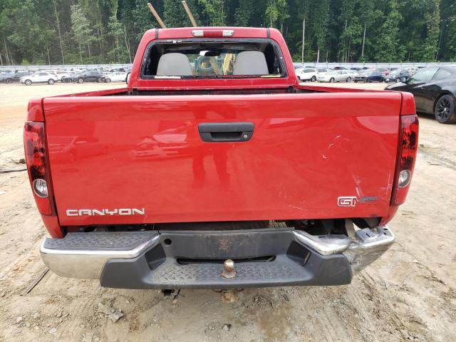 1GTCS146258133895 - 2005 GMC CANYON RED photo 6