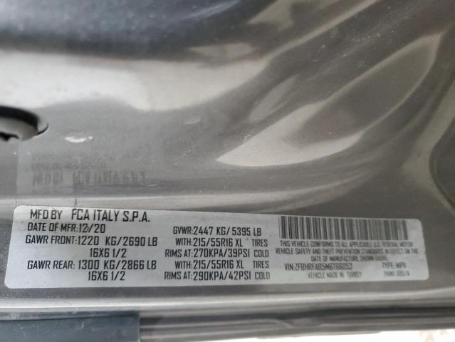 ZFBHRFAB5M6T66053 - 2021 RAM PROMASTER CHARCOAL photo 12