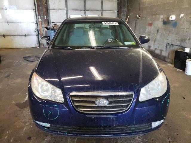 KMHDU46DX9U751311 - 2009 HYUNDAI ELANTRA GLS BLUE photo 5