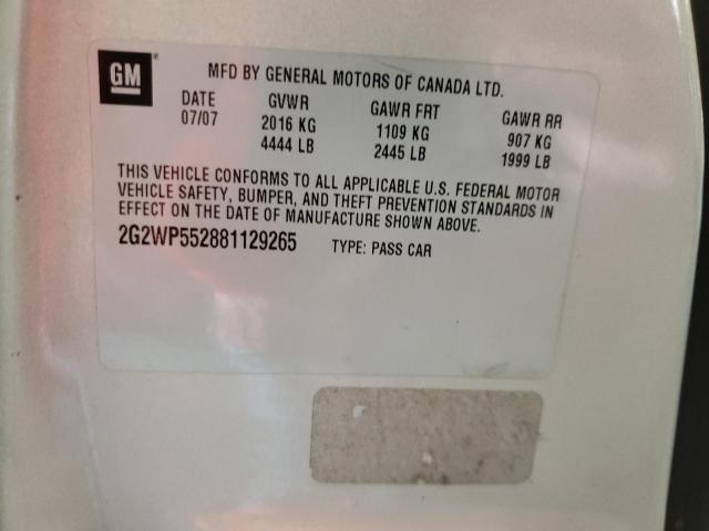 2G2WP552881129265 - 2008 PONTIAC GRAND PRIX 银色 照片 13