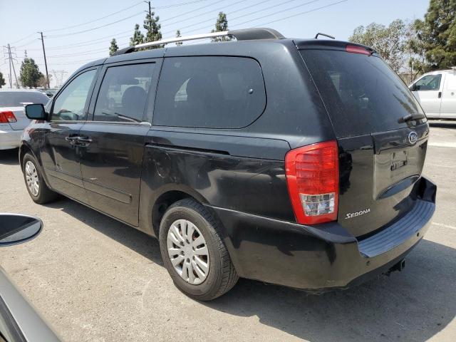 KNDMG4C75B6410807 - 2011 KIA SEDONA LX BLACK photo 2